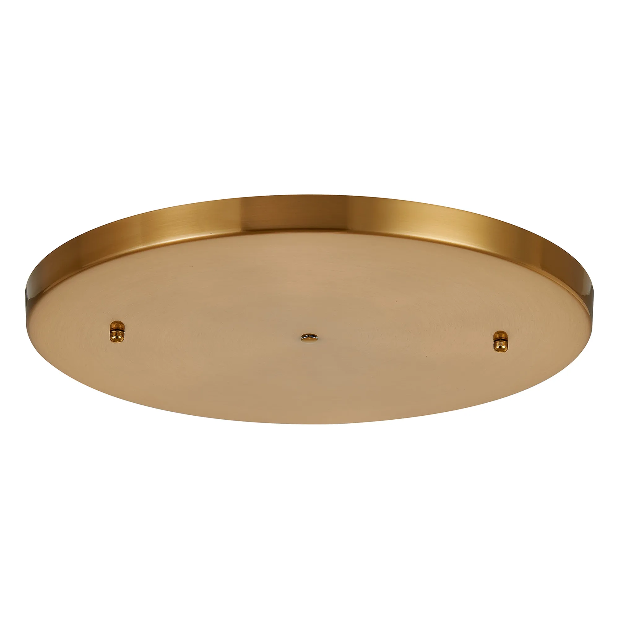 D0830BR/NH  Hayes No Hole 40cm Round Ceiling Plate Brass